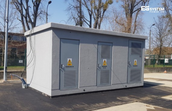 Wykonanie instalacji uziemiającej wokół stacji transformatorowej kontenerowej - EG System