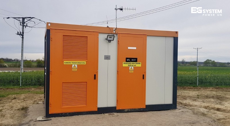 zasilanie tymczasowe na budowie, wynajem stacji transformatorowej, transformator budowlany