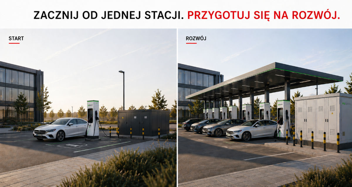 zasilanie stacji ładowanie