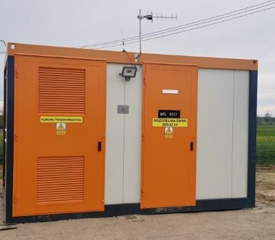 zasilanie tymczasowe na budowie, wynajem stacji transformatorowej, transformator budowlany